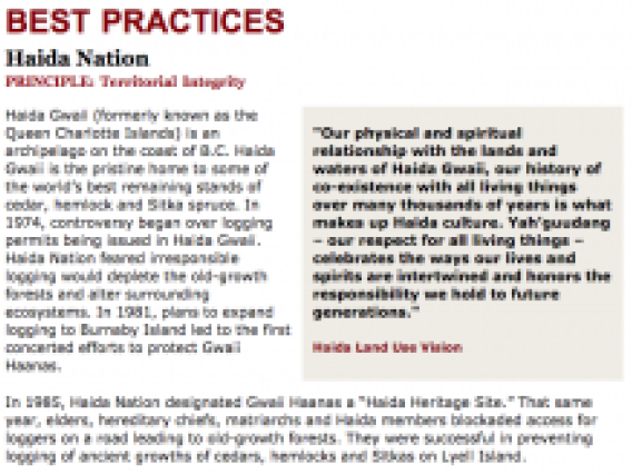 Best Practices Case Study (Territorial Integrity)_Haida Nation